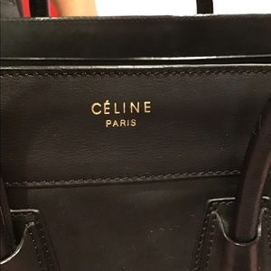 COPY - Celine micro luggage hand bag is smooth calf skin